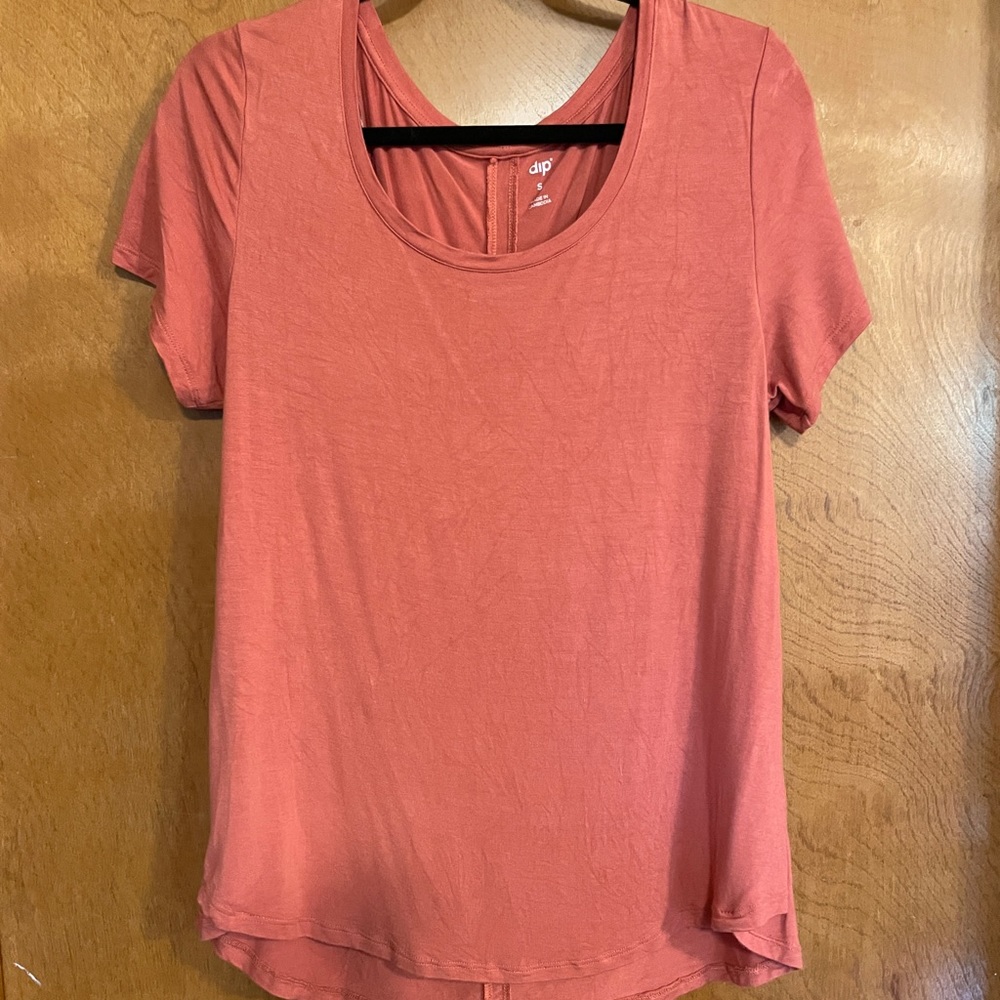 Soft Dip Tshirt Coral Color